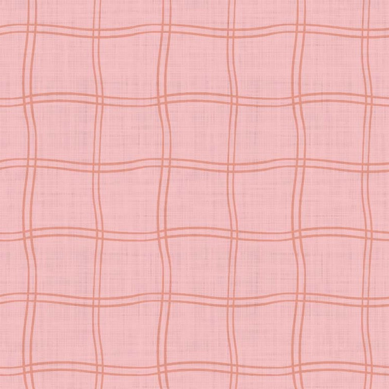 Algodón estampado MARCEAU Leche de fresa / Aurora